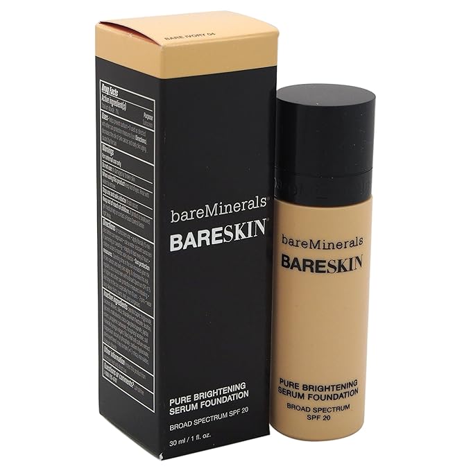 Bareminerals Bareskin Pure Brightening Serum Foundation Spf 20 Bare Ivory 04 1 Fl Oz