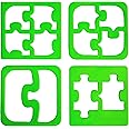 Lunch Punch Sandwich Cutters, Set of 4, Puzzle Shape