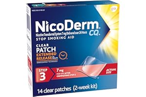 NicoDerm CQ Step 3, 7 mg, 14 Clear Patches.