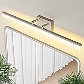 KELIDEN Brushed Nickel Vanity Light 31.5", 24W LED Dimmable Bathroom Light Bar with Adjustable Angle & 5CCT – Modern Long Wal