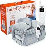 Warmer Electric Heated Throw Blanket Extra Large 200 x 130 cm Digital Controller view 1