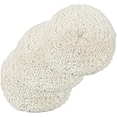 Fasmov 3 Pack Wool Polishing Pad, 7 inch Wool Buffing Pad for Compound Cutting & Polishing, Buffing Pad Kit for Car, Boats, Trucks and RVs Polishing