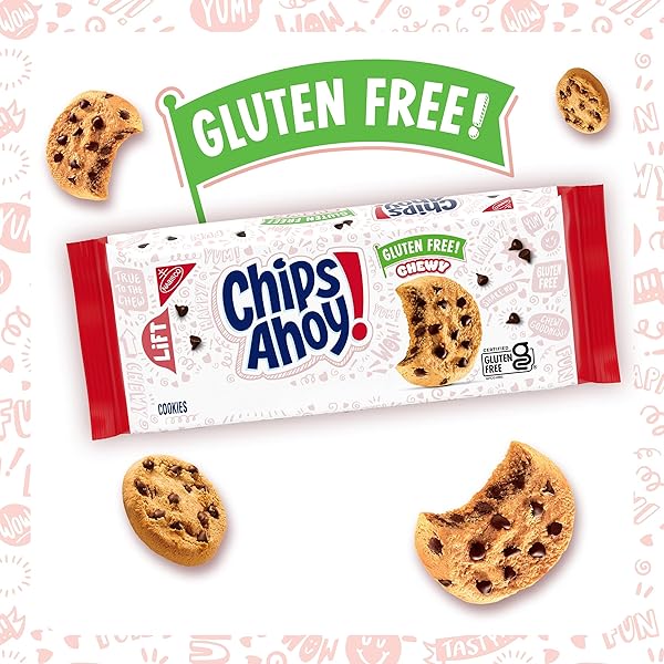 CHIPS AHOY! CHEWY GLUTEN FREE FUDGY CHOCOLATE CHIP COOKIES, 9.75 OZ