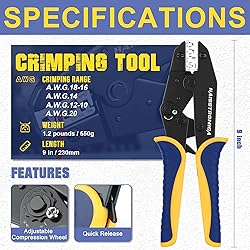 Haisstronica Crimping Tool for Non-Insulated Open