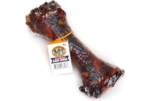 Pack Approved Beef Shin Bones for Dogs - Liver Coated Long Lasting Dog Chews for Aggressive Chewers - Rawhide-Free Big Bones for Large Dogs - Healthy Large Dog Bone (1 Pack)