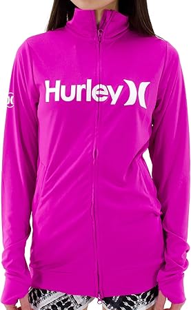 Amazon ハーレー Hurley 長袖ラッシュガード Uvカット Gknzly17 レディース水着 ジップアップ 63d Hurley ハーレー ラッシュガード
