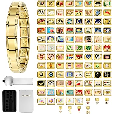 Papasgix Italian Charm Bracelet Charms Set Charm Brascelets 9mm - View #7