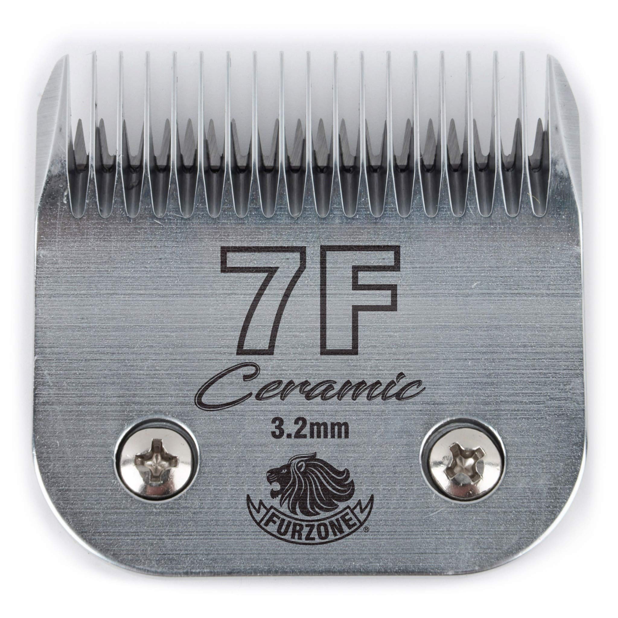 Furzone Detachable Ceramic Blade - Size 7F Blade 1/8", Made of High-Tech Ceramic Materials, Compatible with Most Andis, Oster, Wahl A5 Clippers