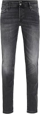 Herren Slim Fit Jeans Glenn Skinny Tapered JJI Glenn ORIGINAL AM, Farben:Schwarz, Größe Jeans:29W / 30L
