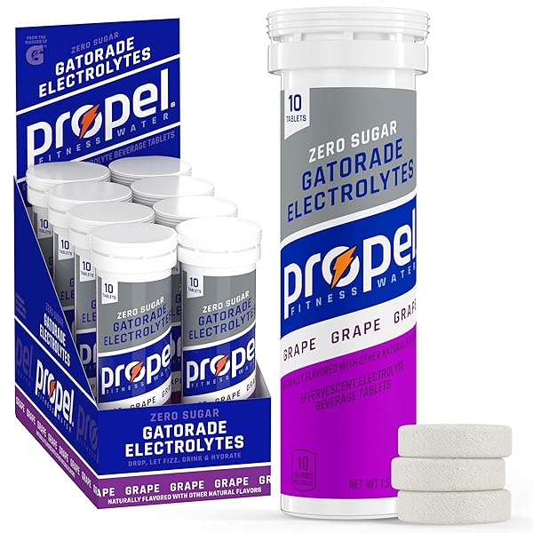 PROPEL FITNESS WATER TABLETS, GRAPE, 10 COUNT TUBE,...