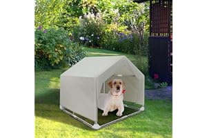 DOPLIV Dog Shade Shelter Outdoor Medium Tent Dog House for Medium Dogs, Outdoor Dog Tent, Outside Sun Rain Canopy Pet House for Cats, Rabbits and Other Pets