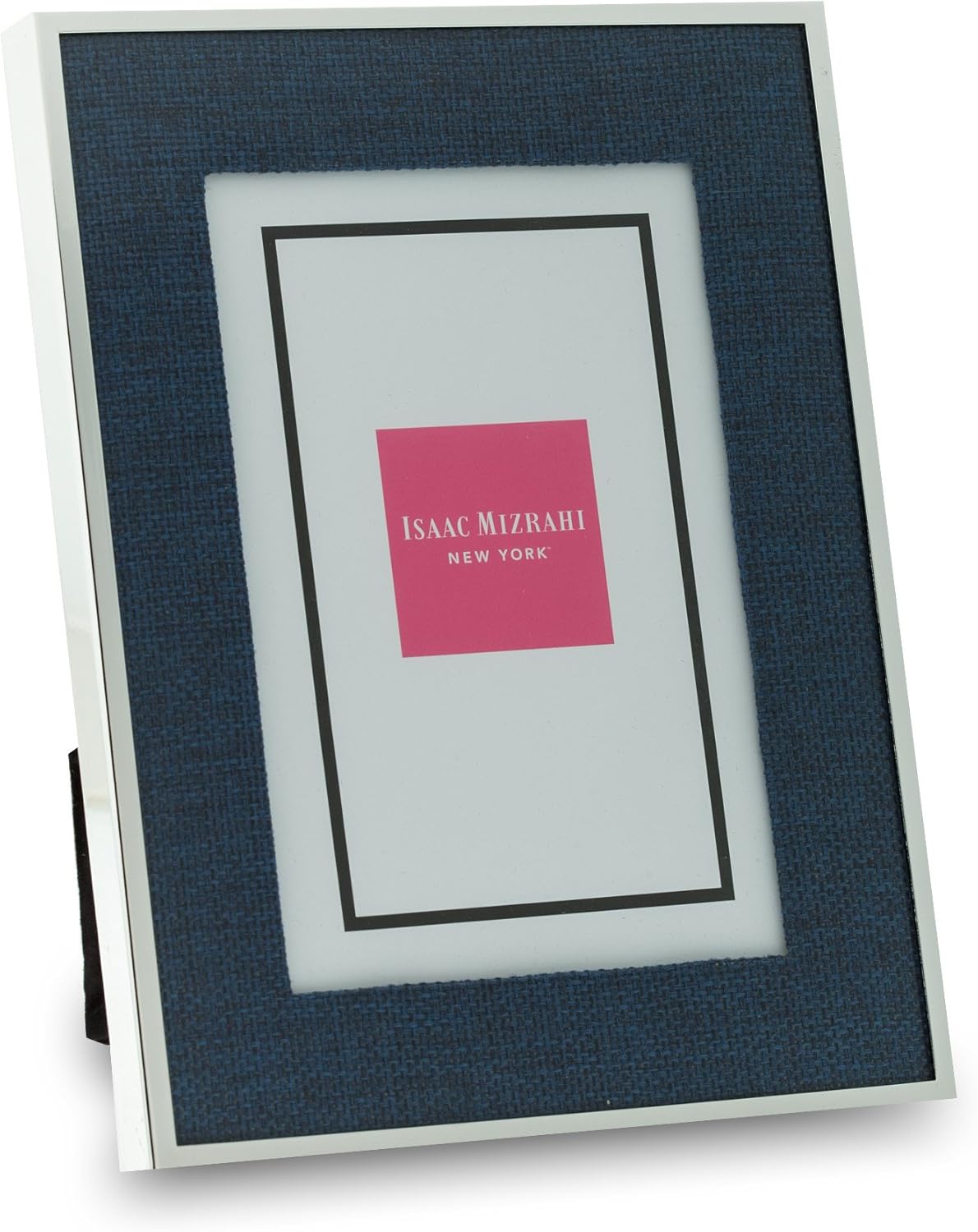 Isaac Mizrahi Photo Frame, 4 by 6Inch, Indigo Linen Matte