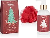 BRUBAKER Winter Berry Bath Shower Gift Set for Women Men 6 Pc Lotion Gel Peeling view 4