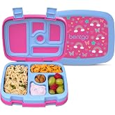 Bentgo Kids Prints Leak-Proof 5-Compartment Bento-Style Kids Lunch Box | Ideal Portion Sizes for Ages 3-7, Durable, Drop-Proo