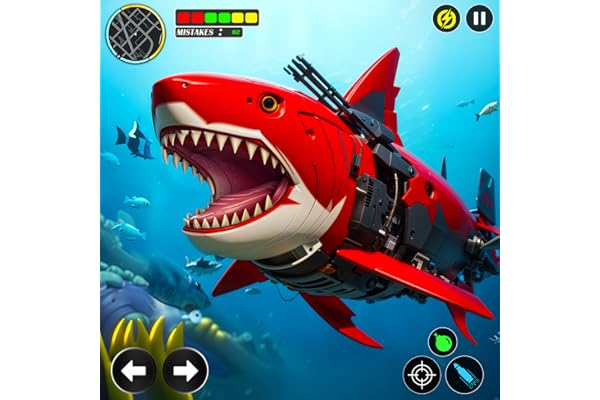 Real Robot Shark Fighting Simulator: Robot Transforming Games