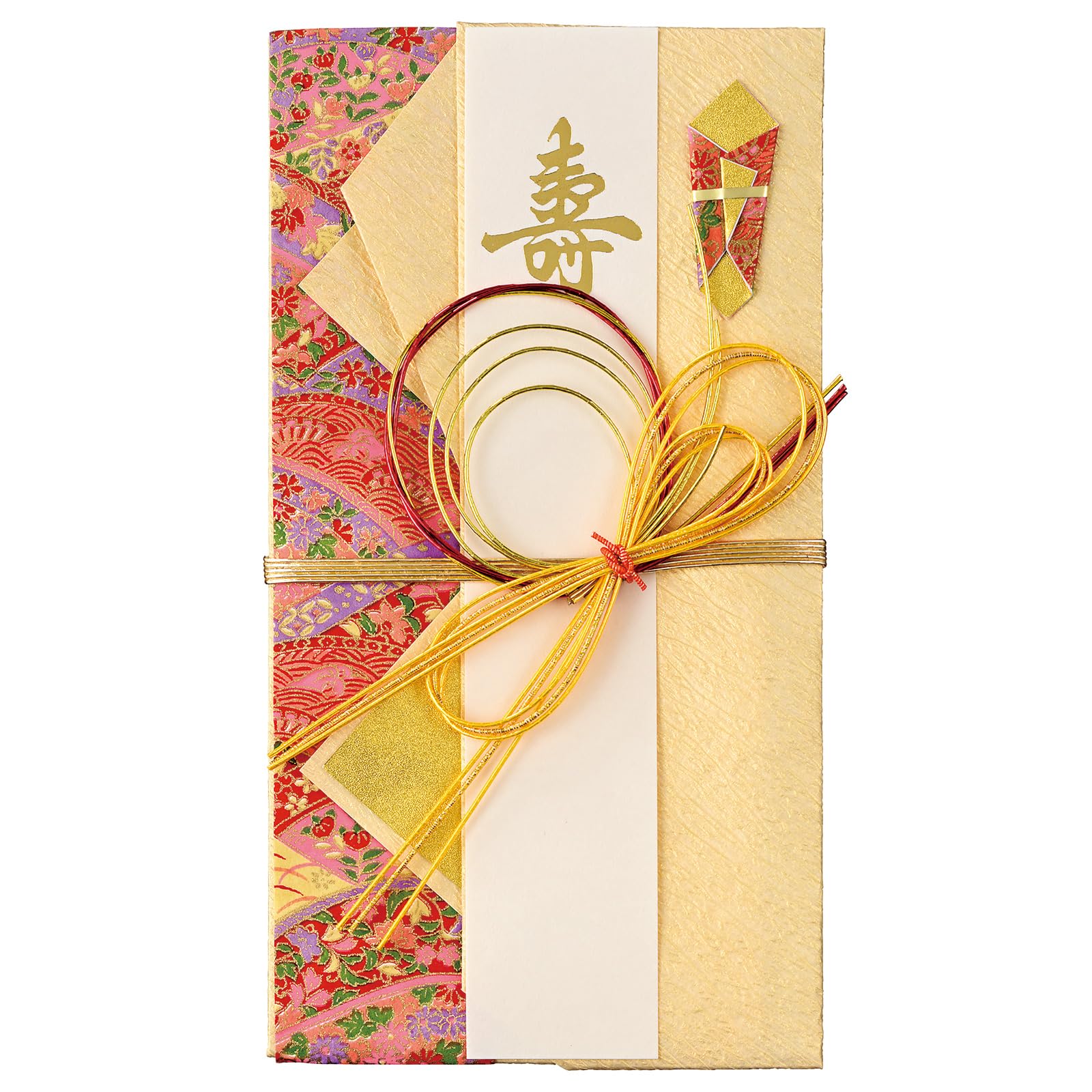 マルアイ 紙 口糊 祝儀袋 結婚式 デザイン 和風 ひより 赤 1枚 キ-646R商品画像