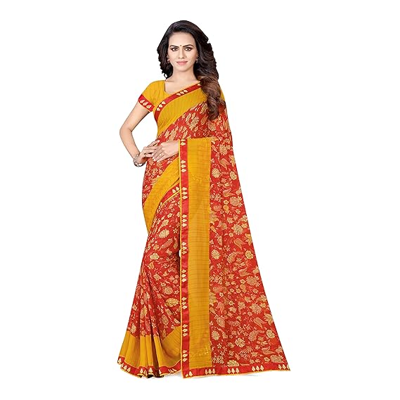 Womens Printed Georgette Multi Saree[CHLJHTHI27721SSR02_perent]