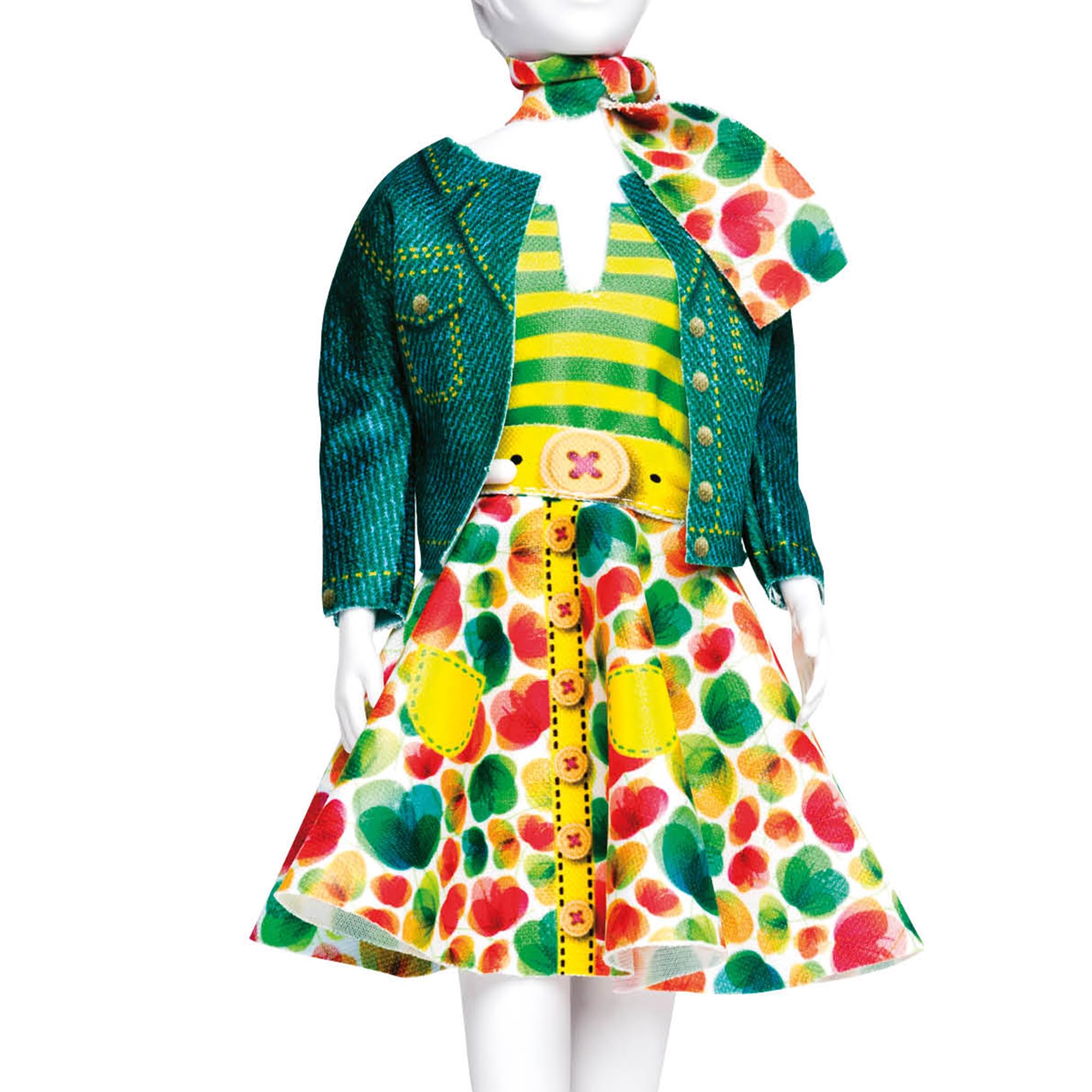 Vervaco Dress Your Doll, Synthetic Fiber, Multi-Colour, 31 x 24 x 1 cm