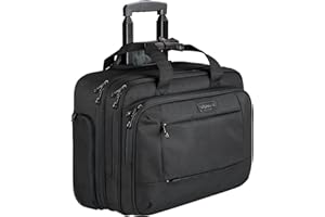 KROSER Rolling Laptop Briefcase Premium Laptop Bag Fits Up to 17.3 Inch Laptop Water-Repellent Wheeled Computer Bag Overnight
