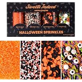 Sweets Indeed Halloween Sprinkles 4 Pack, Sugar & Candy Eyeballs 11.57oz | Versatile Baking