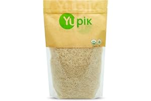 Yupik Organic Basmati Rice, 1 kg, 6 Count, Gluten-Free, Non-GMO, Vegan, Kosher, Long Grains, Sugar-Free, Salt-Free, Fragrant 