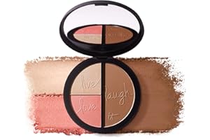 IT Cosmetics Your Most Beautiful You 3-in-1 Makeup Palette - Matte Bronzer - Radiance Luminizer -Brightening Powder Blush - With Peptides & Drops of Light Technology