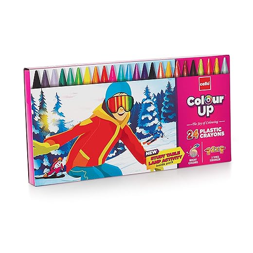 Cello ColourUp Plastic Crayon - Pack of 24