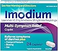 Imodium Multi-Symptom Relief Anti-Diarrheal Caplets, Loperamide Hydrochloride & Simethicone, 24 ct.