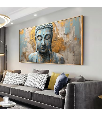 Buddha ウォールアート キャンバスパネル 81YtQRKi76L._AC_UL495_SR435,