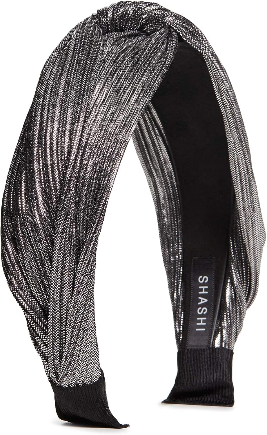 Shashi Women's Sasha Headband, Noir, Grey, Silver, Metallic, One Size