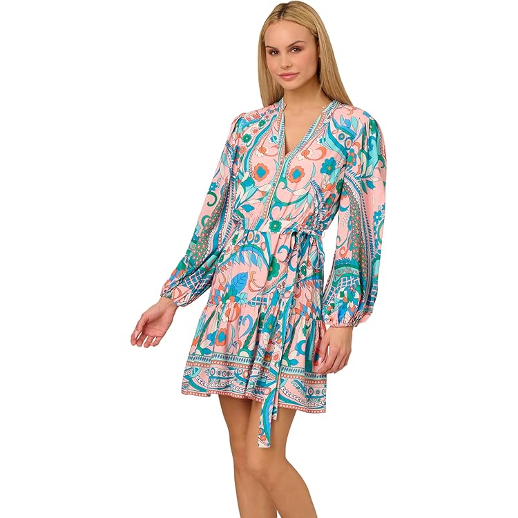 Amazon.com: Adrianna Day Women's Print Tie Front Romper, White