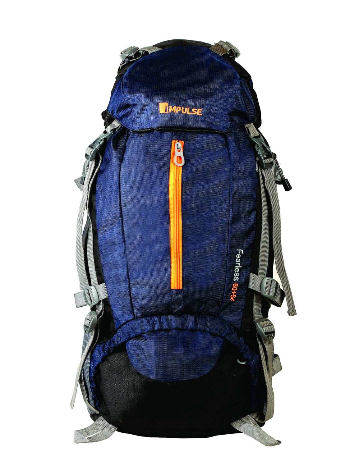 impulse unisex blue 65 litres rucksack