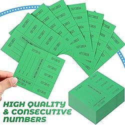 Kosiz 300 Sheets Raffle Tickets Sheets Hold This