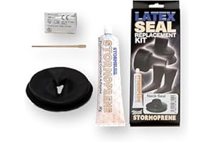 Latex Drysuit Neck Seal Replacement Kit - Repair or Replace Latex Neck Seal with a Replacement Seal and Stormoprene Professio