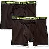 Calvin Klein Kids Boys' Performance Boxer Brief Underwear 2-Pack