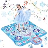 Surelect Dance Mat for 3-12 Year Old Girls, Frozen Toys Electronic Dance Pad with 8 Button & Wireless Bluetooth, Music Game Birthday for Kids Ages 3 4 5 6 7 8 9 10+