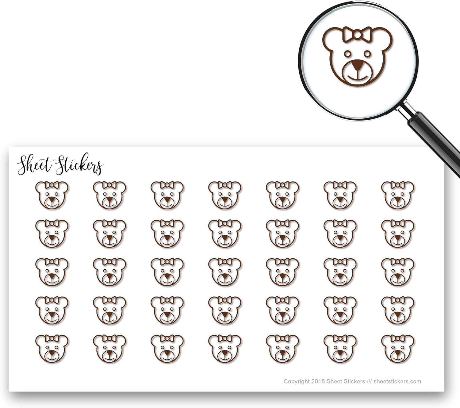 small teddy bear stickers