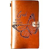 Etigifry Christian Gifts for Women, Etigifry Encouragement Leather Journal, Refillable Writing Journal, Spiritual Inspirational Gifts for Women, Birthday Gifts for Women, Sister, Friend