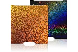 WEFUIT JUUPINE H2D Build Plate 355x346mm Double Sided Chameleon PEO+Starry PEY Build Plate Flexible Removable Spring Steel Heated Printing Bed Platform for Bambu Lab H2D/H2D Laser 3D Printer