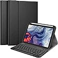 FINTIE Keyboard Case for iPad mini (A17 Pro) 7th Generation 2024 / iPad mini 6th Gen 8.3 Inch, Soft TPU Back Cover with Magnetically Detachable Wireless Bluetooth Keyboard, Black