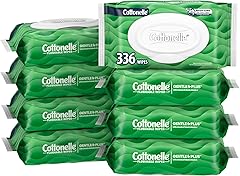 Cottonelle GentlePlus Flushable Wet Wipes with Aloe & Vitamin E, 8 Flip-Top Packs, 42 Wipes Per Pack (336 Total Wipes), Packa