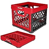 CleverMade Collapsible Milk Crate, Red, 1PK - 25L