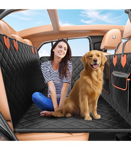 RUFFTREK Back Seat Extender For Dogs - Heavy-Duty Car Seat Cover With Hard Bottom, Seatbelt & Water Bowl - View #12