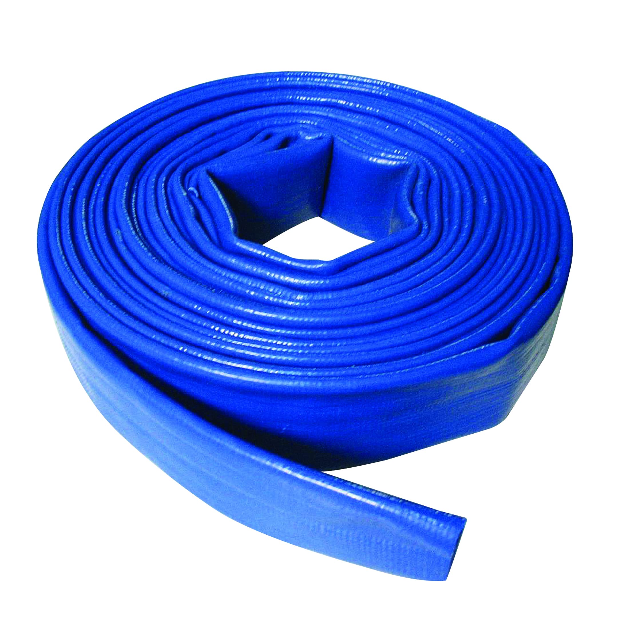 Silverline Lay Flat Hose – 10m x 25mm Blue Durable Water Hose for Irrigation & Garden Use (633827) — image 1
