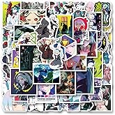 62pcs Movie Anime Stickers Pack，Cute Cartoon Aesthetics Vinyl Waterproof Decals for Water Bottle, Laptop, Phone, Skateboard, Journaling for Party Supply Decor Favor