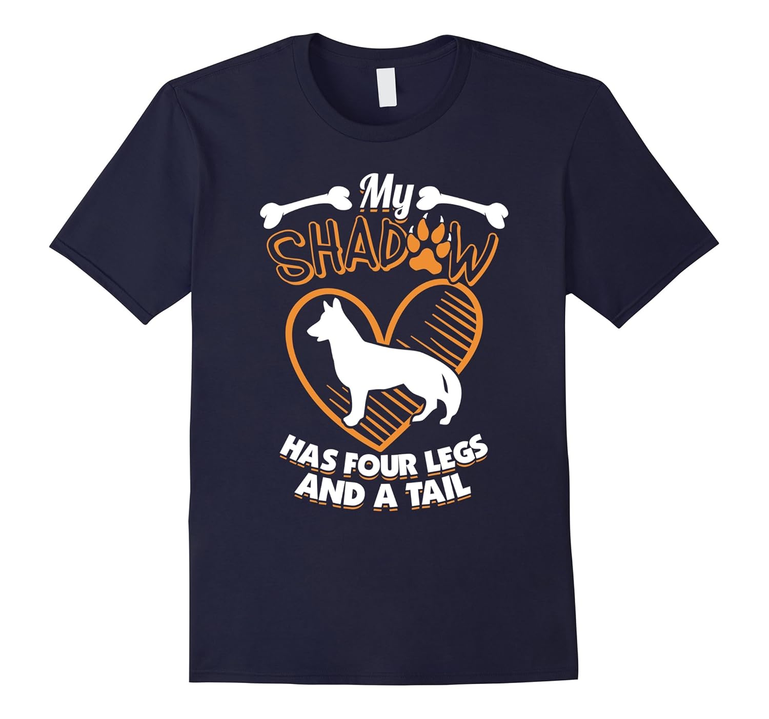 My German Shepherd Dog My Shadow T-Shirt-ANZ