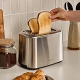 Morphy Richards Equip 2 Slice Toaster 800W Defrost Reheat Wide Slots Brushed view 7