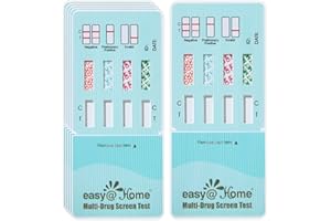 Easy@Home 4 Panel Dip Test Kits (5 Count) - Instant Urine Testing, 5Pack - #EDOAP-144