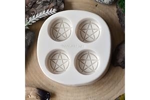Pentagram Mold for Tealight Candles, Resin, Soap, Chocolate, Magic Wax Melts, Gothic Silicone Mould
