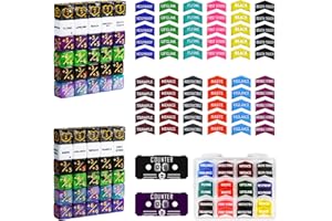 FIGURESLAB 122PCS MTG Keyword Tokens & Dice & Life Counter Set for Magic Card, Health Tracker Life Counter Bulk Ability MTG Dice Set, Compatible with TCG Card Gaming Accessories CCG Creature Stats